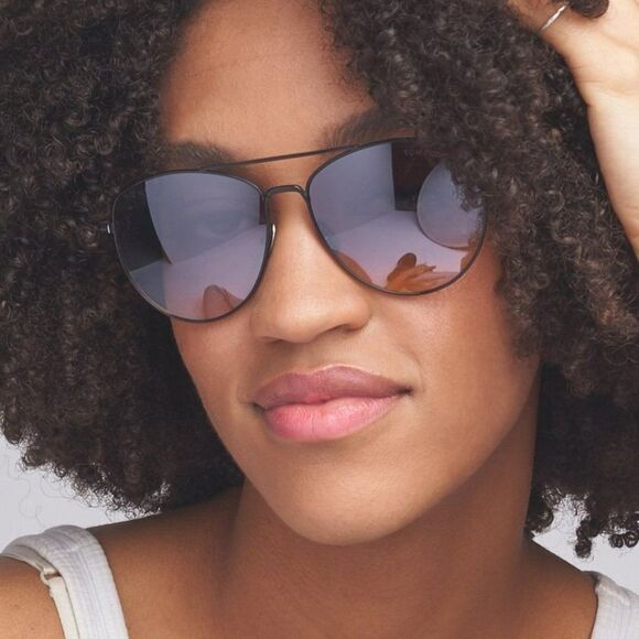 NEW Tom Ford FT0784/S Milla 01C Black Gradient Mirror Pilot Unisex Sunglasses - Picture 4 of 13